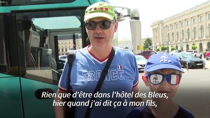 Euro-2020: des supporters des Bleus heureux d'être dans le même hôtel à Bucarest