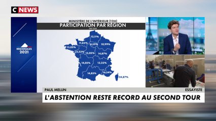 Paul Melun : «Lorsqu'il y a une abstention importante, en général c'est que les Français n'ont pas le sentiment que ça va changer leur quotidien»