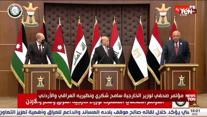 شكري: هدف القمة المصرية الأردنية العراقية هو تحقيق التكامل بين الدول الثلاث ودعم ومساندة العراق