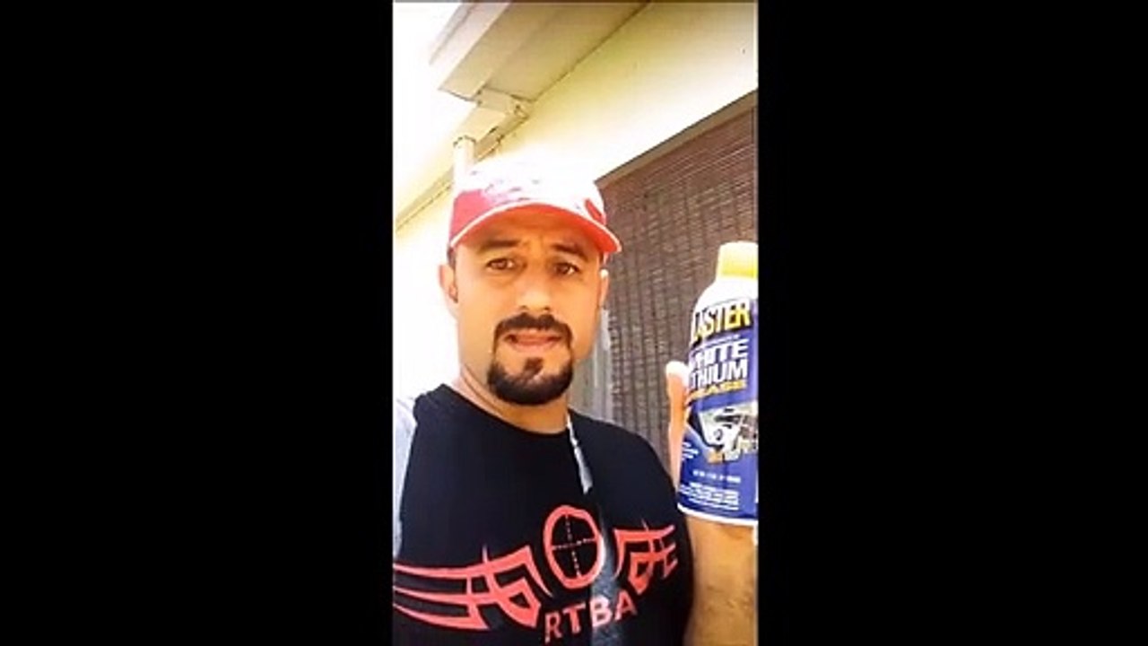 How To Spray White Lithium Grease.....Liberally