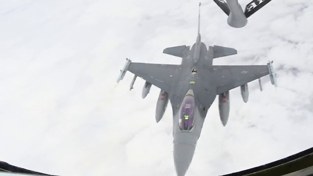 US Military News • U.S. F-16s & Royal Moroccan Air Force F-16s • Refueled Exercise • African Lion
