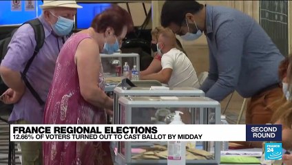 France regional elections: 12,66% of voters turned out to cast ballot by midday
