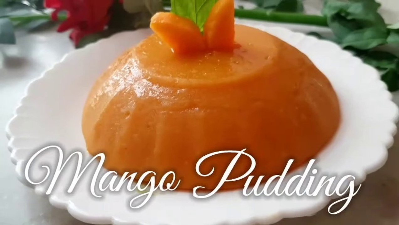 Mango Pudding I No Gelatin, No AgarAgar I Quick & Easy Mango Dessert I