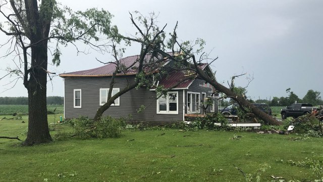Suspected tornadoes leave damage near Lake Odessa Remus