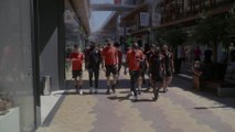 Les Diables Rouges se baladent dans les rues de Séville avant la rencontre face au Portugal