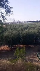 Incendio ad Andria visibile dalle campagne