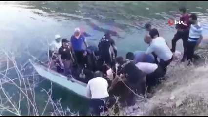 Fırat nehrinde balık tutmak isteyen genç nehre düşerek boğuldu