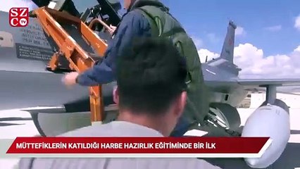 Müttefiklerin katıldığı harbe hazırlık eğitiminde bir ilk