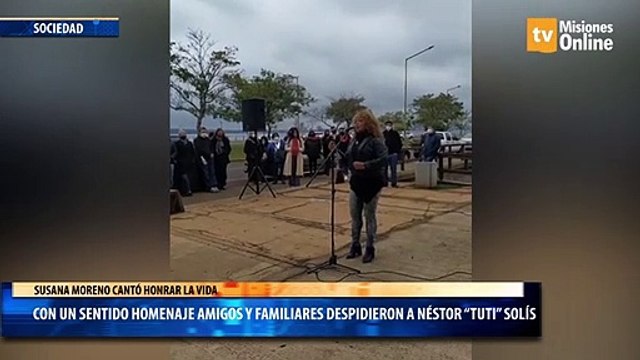 Con un sentido homenaje amigos y familiares despidieron a Néstor “tuti” Solís