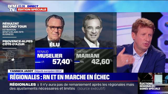 Yannick Jadot: la seule formation politique qui progresse en nombre de voix, ce sont les écologistes