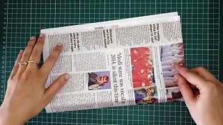 How To Make A Paper Box Using Newspaper | Best Out Of Waste | Newspaper Craft
