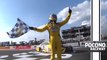 Kyle Busch reacts to winning on fumes at Pocono Raceway