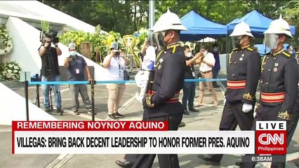 Villegas: Bring back decent leadership to honor Former President Aquino