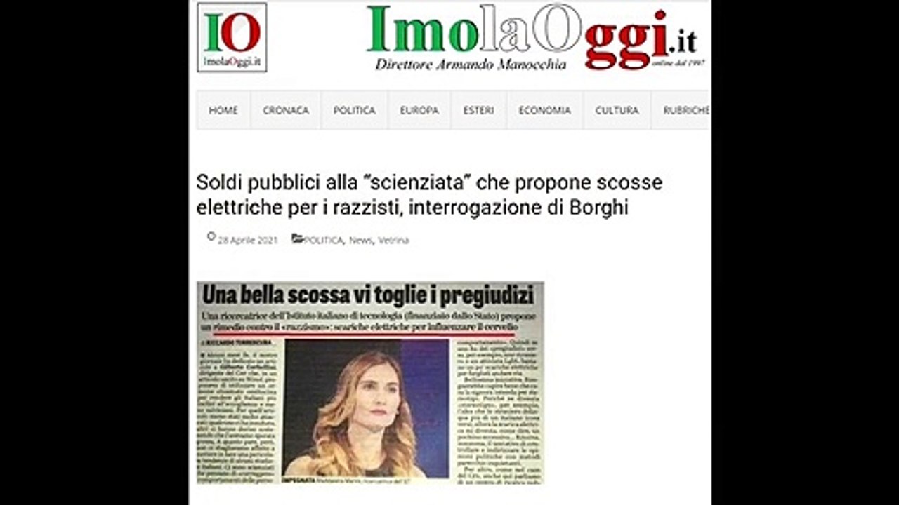 La scienziata che propone scosse elettriche per i razzisti!