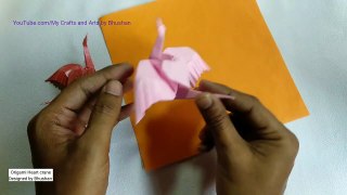 Origami Heart Crane, Part One | Valentine Day Special Origami Gift For Your Love