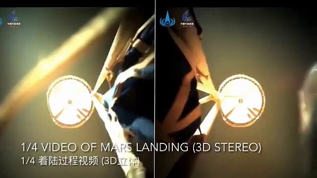 Çin'in uzay aracı Zhurong’un Mars’a iniş görüntüsü yayınlandı