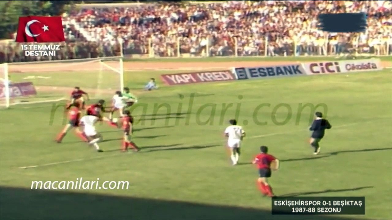 Eskişehirspor 0-1 Beşiktaş [HD] 26.09.1987 - 1987-1988 Turkish 1st League Matchday 5