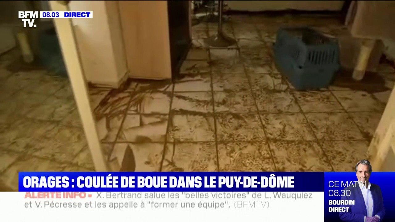 Puy-de-Dôme: plusieurs maisons dévastées par une coulée de boue à Sauvagnat-Sainte-Marthe