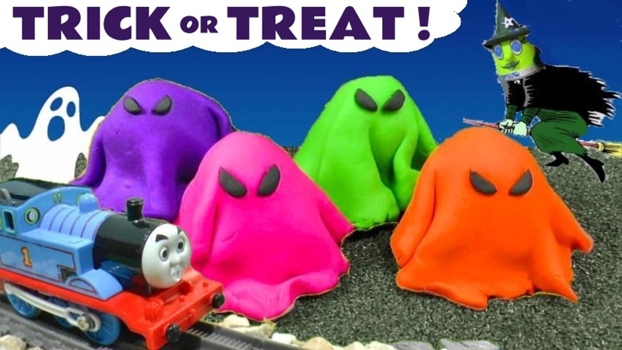 Spooky Trick Or Treat Play Doh Ghosts Halloween Toy Story Video for ...