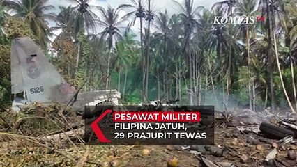 Pesawat Militer Filipina Jatuh saat Mencoba Mendarat, 29 Orang Tewas