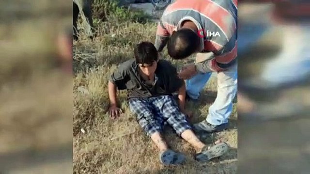 Akıntıya kapılan genç boğulma tehlikesi geçirdi