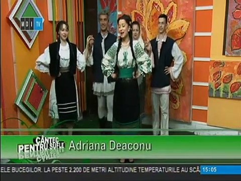 Adriana Deaconu - Pe un munte 'nalt si verde (Cantec pentru suflet - MDI TV - 22.06.2014)