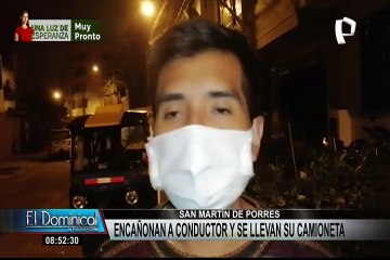 SMP: delincuentes encañonan a conductor y se llevan su camioneta