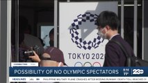 Possibility of no olympic spectators
