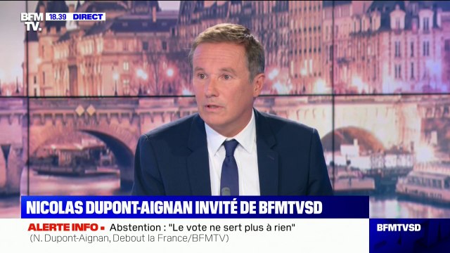 Nicolas Dupont-Aignan: Il faut mettre fin aux éoliennes dans notre pays