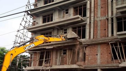 Ex- BSP MP's building razed in UP for illegal construction