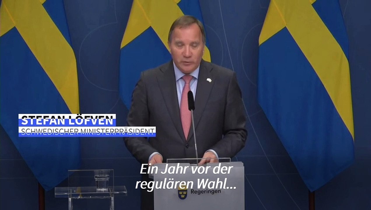 Schweden: Ministerpräsident Löfven tritt zurück