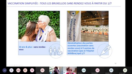Situation épidémiologique et vaccinale à Bruxelles POINT PRESSE 28.06. 2021