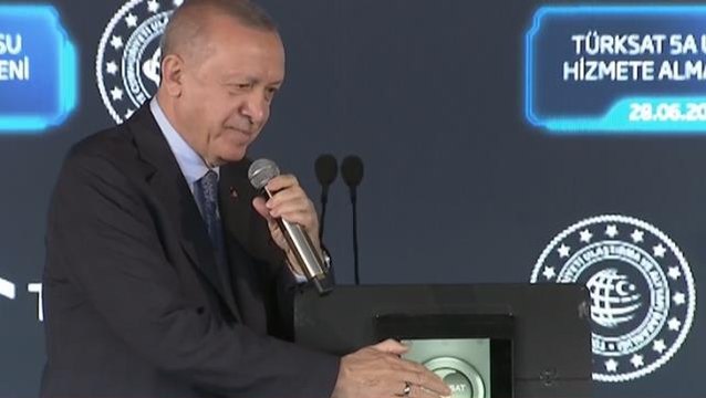 Son dakika: Cumhurbaşkanı Erdoğan butona bastı, ilk görüntü yayınlandı! Türksat 5A uydusu hizmete başladı