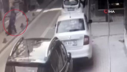 Küçükçekmece'de eski koca dehşeti kamerada