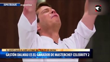 Gastón Dalmau es el ganador de Masterchef Celebrity 2