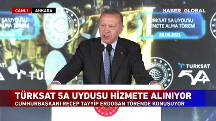 Türksat 5A göreve başladı! Cumhurbaşkanı Erdoğan'dan açıklamalar