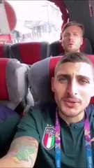 Gli azzurri cantano "Più bella cosa": l'emozione di Eros Ramazzotti