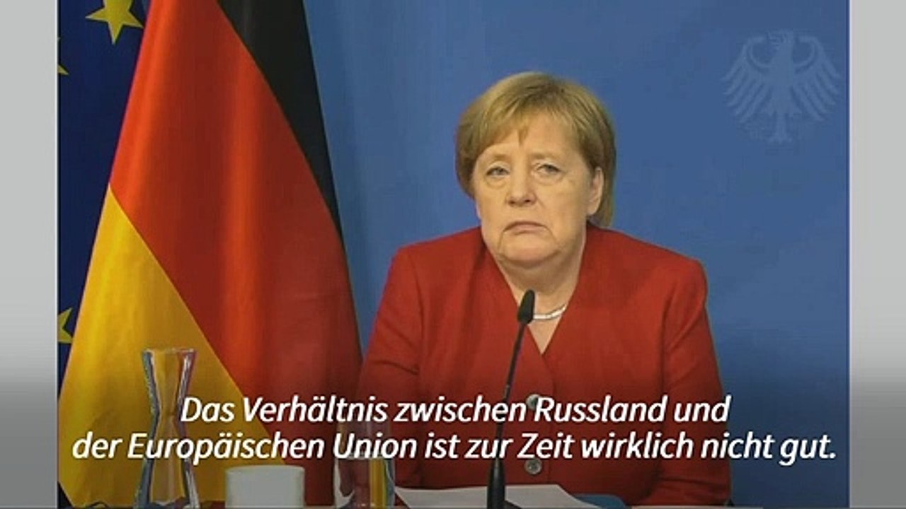 Merkel: EU-Russland-Beziehungen derzeit 'wirklich nicht gut'
