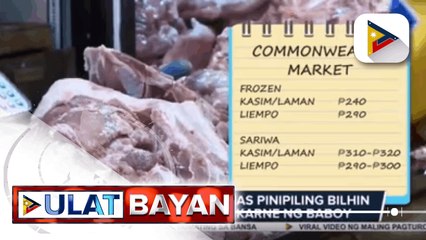 Ilang konsyumer, mas pinipiling bilhin and imported na karne ng baboy