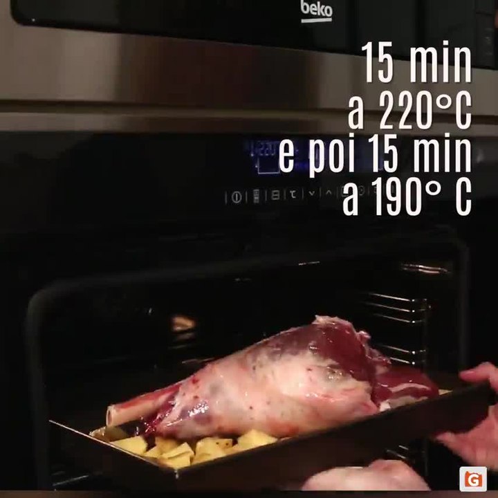 Cosciotto di agnello al forno con patate!