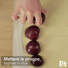 Ciambella di pasta sfoglia alle prugne!