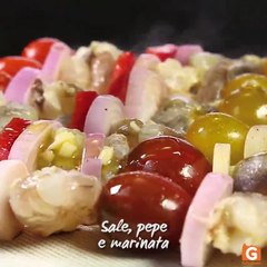 Spiedini di gamberi marinati!