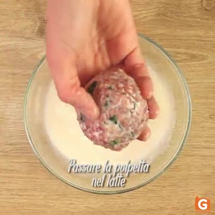 Polpette di carne con mozzarella!