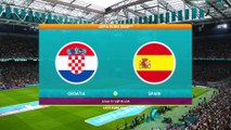 Croatia vs Spain || UEFA Euro 2020 - 28th June 2021 || PES 2021