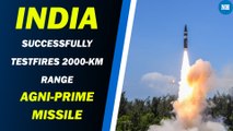 India successfully testfires 2000-km range Agni-Prime missile