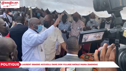 Politique : Laurent Gbagbo accueilli dans son village natale Mama (Gagnoa)