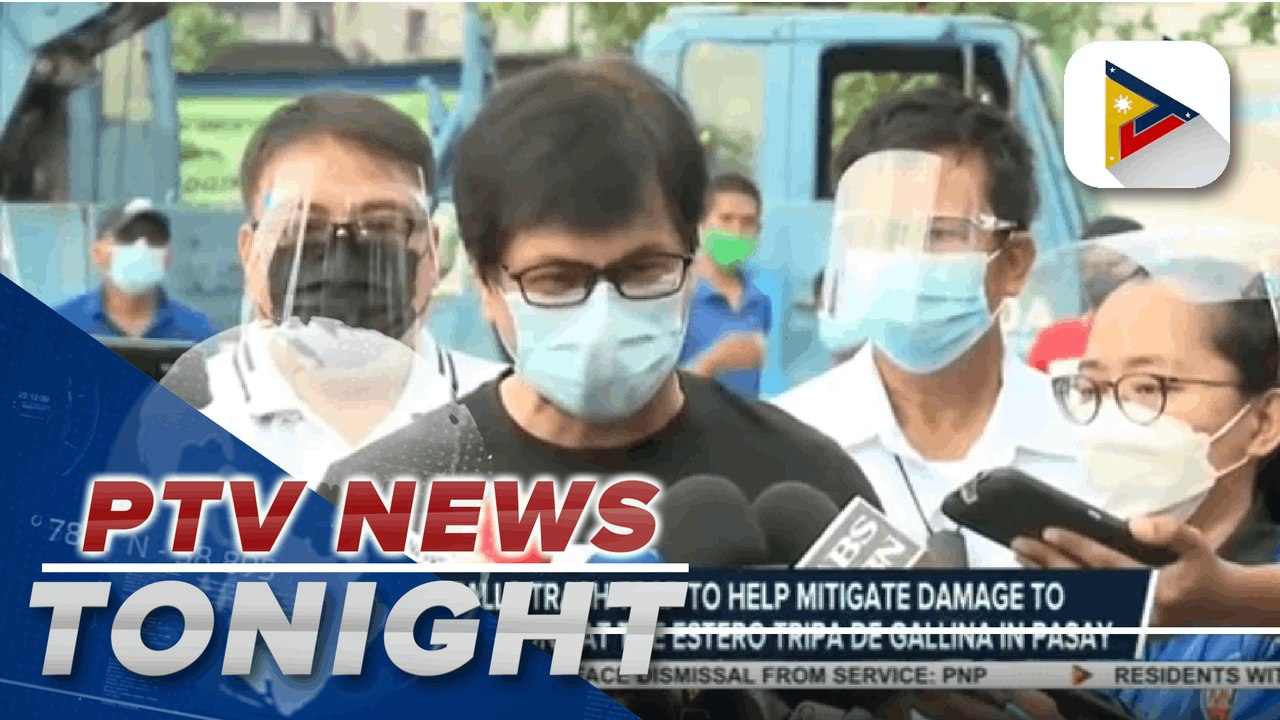 MMDA installs trash trap to help mitigate damage to the pumping stations at the Estero Tripa De Gallina in Pasay