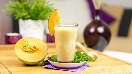 Gurken-Melonen-Minz Mix selbst gemacht! Ein Smoothie für den Bauch.