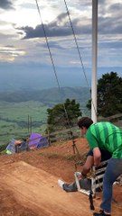 Tangled Shoe Saves Man on Dangerous Swing