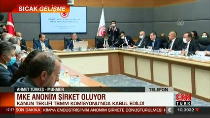 SON DAKİKA... Kanun teklifi kabul edildi: MKE anonim şirket oluyor